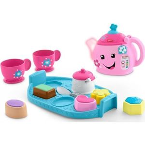 Fisher-Price Laugh & Learn Sweet Manners Tea Set, early development & activity toy, teaches nice manners, sharing, and more, ages 18-36 months, DYM76