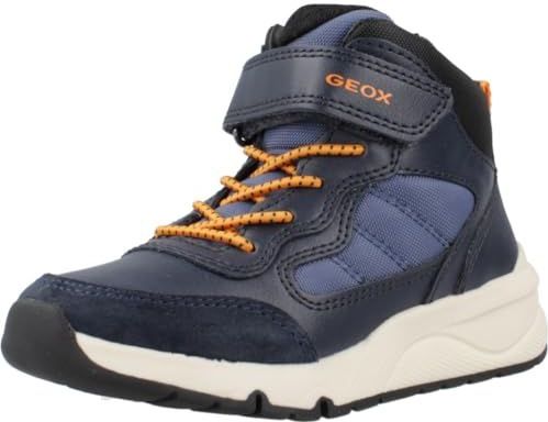 Geox J Rooner Boy E, kinderschoenen, Blauw, 35 EU