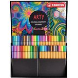 STABILO ARTY Stiften set Creative Set 68 stuks etui met point 88 en Pen 68 Meerkleurig