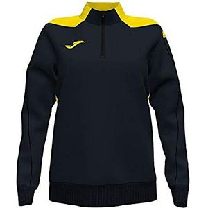 Joma Dames 901268.109.2XS Sweatshirt, zwart/geel, Estándar, zwart/geel, XXS