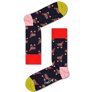 Happy Socks Kleurrijke en vrolijke sokken Shop Til You Drop Sock maat 36-40, blauw, roze, rood, groen, wit