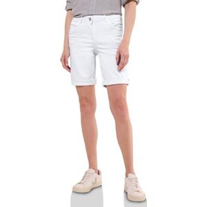 Cecil - B379215 - Bermuda - Wit - Katoenmix met Stretchgehalte