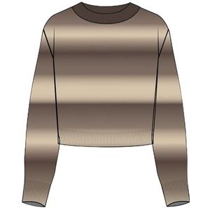 JACK & JONES Jxamira Crew Neck Knit, Brakken, M