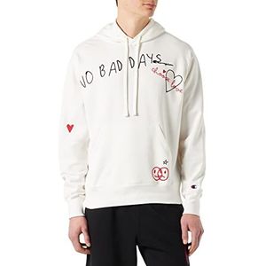 Champion Rochester 1919-Made with Love No Bad Days capuchontrui, off-white (Way), XL, uniseks, Off-White (Way), XL