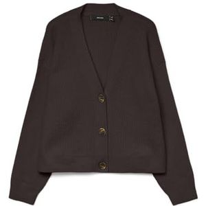 Vero Moda - Vmaries - Gebreide Jas - Chocolade Taart - Lange Mouwen