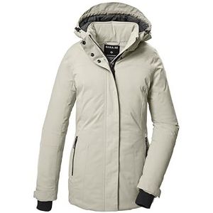 Dames - Winterjack - Lichttaupe - Waterdicht - Ademend - Afneembare Capuchon