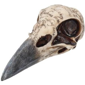 Nemesis Now Edgar's Raven Schedel Beeldje 25cm Ivoor