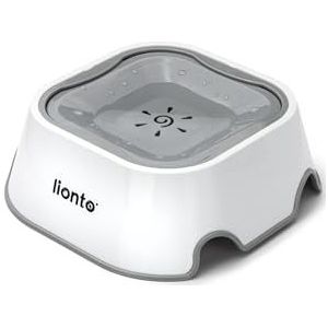 lionto Waterbak voor honden en katten lekvrije Hondenbak Drinkbak voor huisdieren Anti-slabber Drinkbak antislip, 1 liter