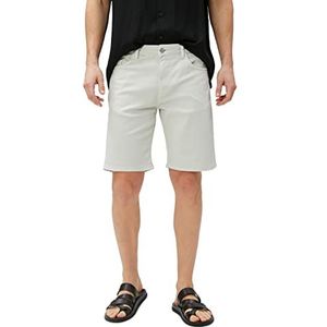 Koton Heren Gabardine bermuda Pocket Gedetailleerde Buttoned Cotton Shorts, grijs (031), 40