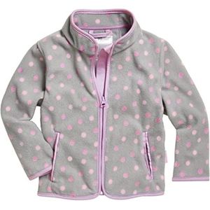 Playshoes Uniseks kinderfleecejack, outdoor-bovenstuk, grijze stippen, 140
