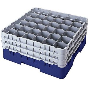 Voetglazenkast m/1 opzetstuk 500x500 H 143mm max 92mm 36 comp. Cambro 36S318-186 Navy Blue