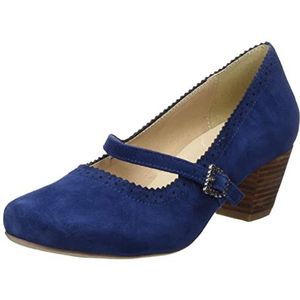 HIRSCHKOGEL Dames 3003400 Pumps, donkerblauw, 37 EU