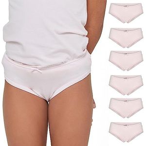 POMPEA Slip Girl ondergoed (set van 6) meisjes en meisjes, Roze, 4-5 anni