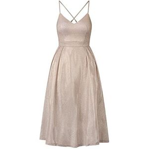 Apart jurk allover glinsterend, rosé-goud, 40