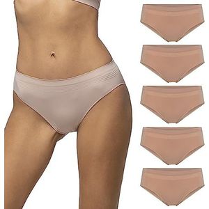 POMPEA Naadloos ondergoed (5 stuks) voor dames, Basic Skin, L-XL