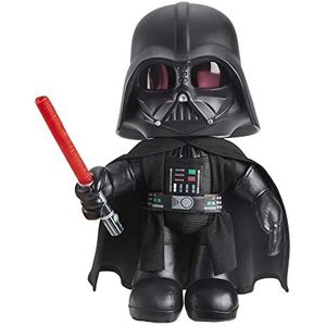 Star Wars Darth Vader Pluchen Figuur met Stemvervormer, met licht en stemverandering, cadeau voor verzamelaars, HJW21