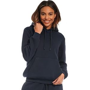 Light & Shade Dames LSLSWT005 Dames Hooded Soft Touch Loungewear Sweatshirt Hoody Loungewear Hoodie Hooded Sweatshirt Top, Navy, Large