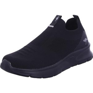 KangaROOS Dames K-NJ Dash Sneaker, Jet Black/Mono, 37 EU, Jet Black Mono, 37 EU