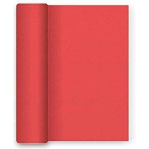 Kerst papieren tafelkleed met waterdichte folie - rood - 1,2 x 5 m