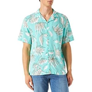 United Colors of Benetton Heren Blouse, Bianco E Rosa 79h, S