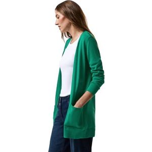 Cecil - Open Vest - Groen - Dames - Lange Mouwen - Zachte Fijn Gebreide Kwaliteit