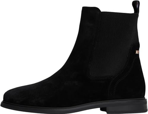 Tommy Hilfiger - Chelsea Boots - Zwart - Rundernappa