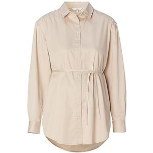 Noppies Dames Arles Nursing Blouse Ls Blouse, licht zand., XXL