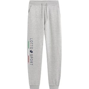 LOTTO Casual joggingbroek, uniseks, sportkleding, veelzijdig voor heren en dames, model 23-106, grijs, maat L, Grijs, L