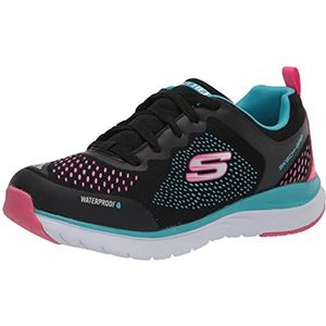 Skechers Ultra Groove Miss Hydro Sneaker voor meisjes, Zwart textiel Multi Trim, 30 EU