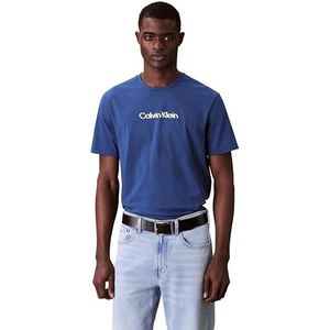 Calvin Klein - Classic - Sportshirt - Blauw Geel Wit
