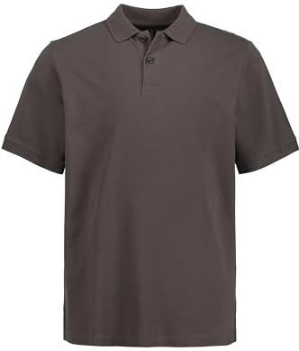 JP 1880 Heren grote maten grote maten Menswear L-8XL JP1880 poloshirt, basic, halve mouw, piqué, L tot 10XL 702560, grafietgrijs, 3XL