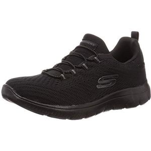 Skechers SUMMITS dames Sneaker, Black Mesh / Trim, 37.5 EU