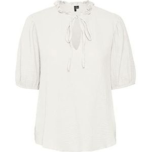 VERO MODA Vrouwelijke blouse VMNATALI Top, wit (snow white), XS