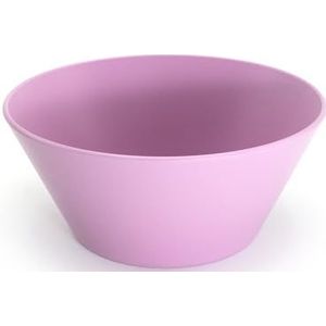 Ökolution Herbruikbare slakom, robuuste kunststof schaal, 8 stuks, ronde schaal, plastic schaal, roze RPET - van gerecycled kunststof