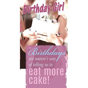 Eet meer taart, verjaardag, wenskaart, 130x235mm