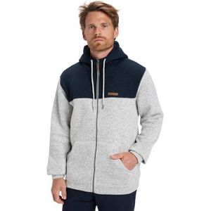 Quiksilver - Keller Block Zip - Fleece Top - Grijs