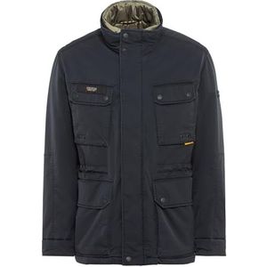 camel active Herenjack met gevoerde opstaande kraag, blauw, 50