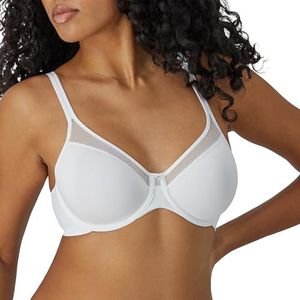 Bali One Smooth U Ultralichte beugelbeha voor dames, T-shirtbeha, converteerbare bandjes, ondoorzichtig, Wit, 80D