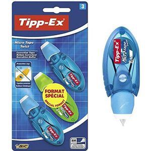 Tipp-Ex Micro Tape Twist wegwerp-correctieroller, 3 stuks kleur willekeurig