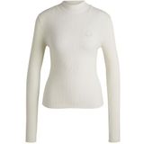 HUGO - Gebreide Trui - Hoge Hals - Slim-Fit - Happy HUGO-logo