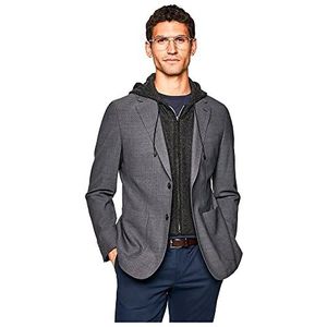 Hackett London Strch Txture W/Hood jas voor heren, 945 grijs., 34 NL