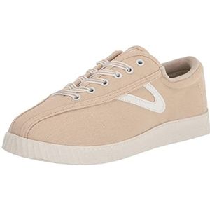 Tretorn Nyliteplus Canvas sneakers voor dames, veterschoenen, casual tennisschoenen, klassieke vintage stijl, zand, 41 EU, zand, 41 EU