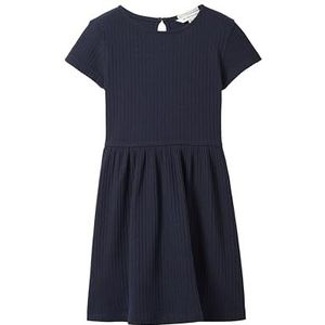 TOM TAILOR Basic jersey jurk voor meisjes, 10668 - Sky Captain Blue, 116/122 cm