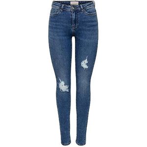 ONLY - Jeans - Dames - Blauw - Katoen