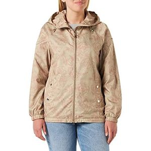 Geox Dames W BRIONIA Jacket, White Pepper Floreal, 50, Witte Pepper Floreal, 50 NL