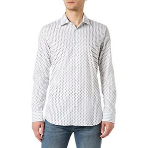 Seidensticker Men's Extra Slim Fit shirt met lange mouwen, groen, 41, groen, 41