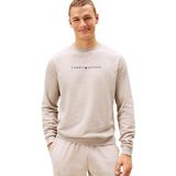 TOMMY HILFIGER - Sweatshirt - Beige Gemêleerd/Zwart