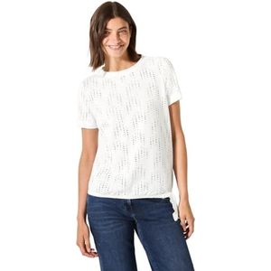 Cecil T-shirt voor dames, Vanilla White, S
