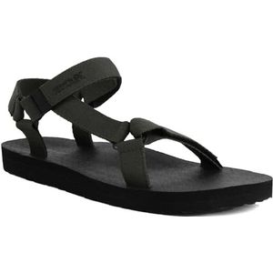 Regatts Heren Vendeavour haak & lus Strappy Outdoor Wandelen Wandelsandalen, Donker Khaki Zwart, 43 EU