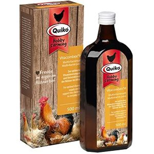 Quiko Hobby Farming Vitacombex H 500ml - Multivitaminesap voor kippen, kwartels & pluimvee - Optimale vitaminevoorziening voor kippen - Bij klimaatverandering, ruzies en fysieke stress